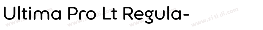 Ultima Pro Lt Regula字体转换